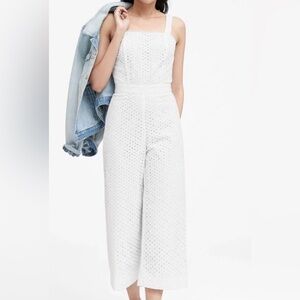 Banana Republic Elevated Eyelet Lace Jumpsuit